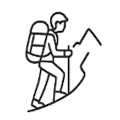 hiking icon hiking icon